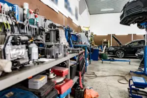 large workbench with tools at station for vehicle 2023 11 27 05 27 11 utc